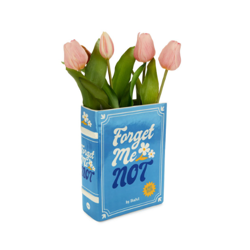 Balvi Vase Book aus Keramik, blau